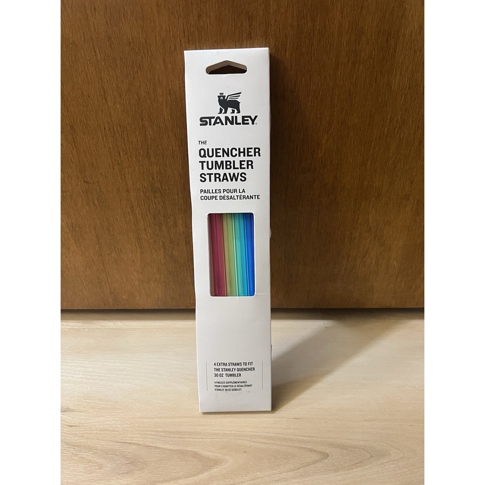 NEW Stanley 4pk 30 oz Quencher Tumbler Straws Summer Multicolored - Picture 1 of 5
